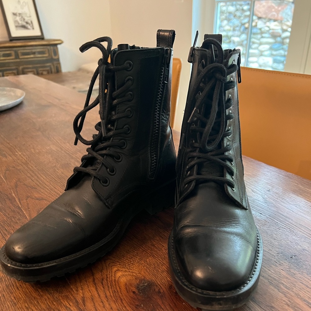 Kooples Leather Boot with dual zippers